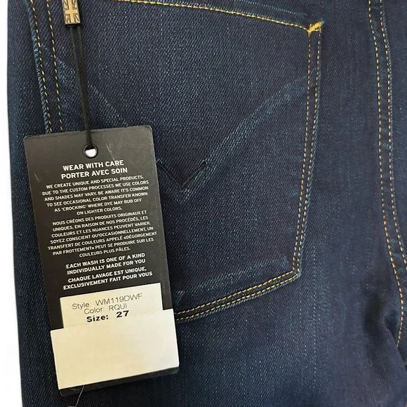 NWT! Hudson ‘Nico Midrise Bootcut’ Dark Wash Jeans - Picture 10 of 11